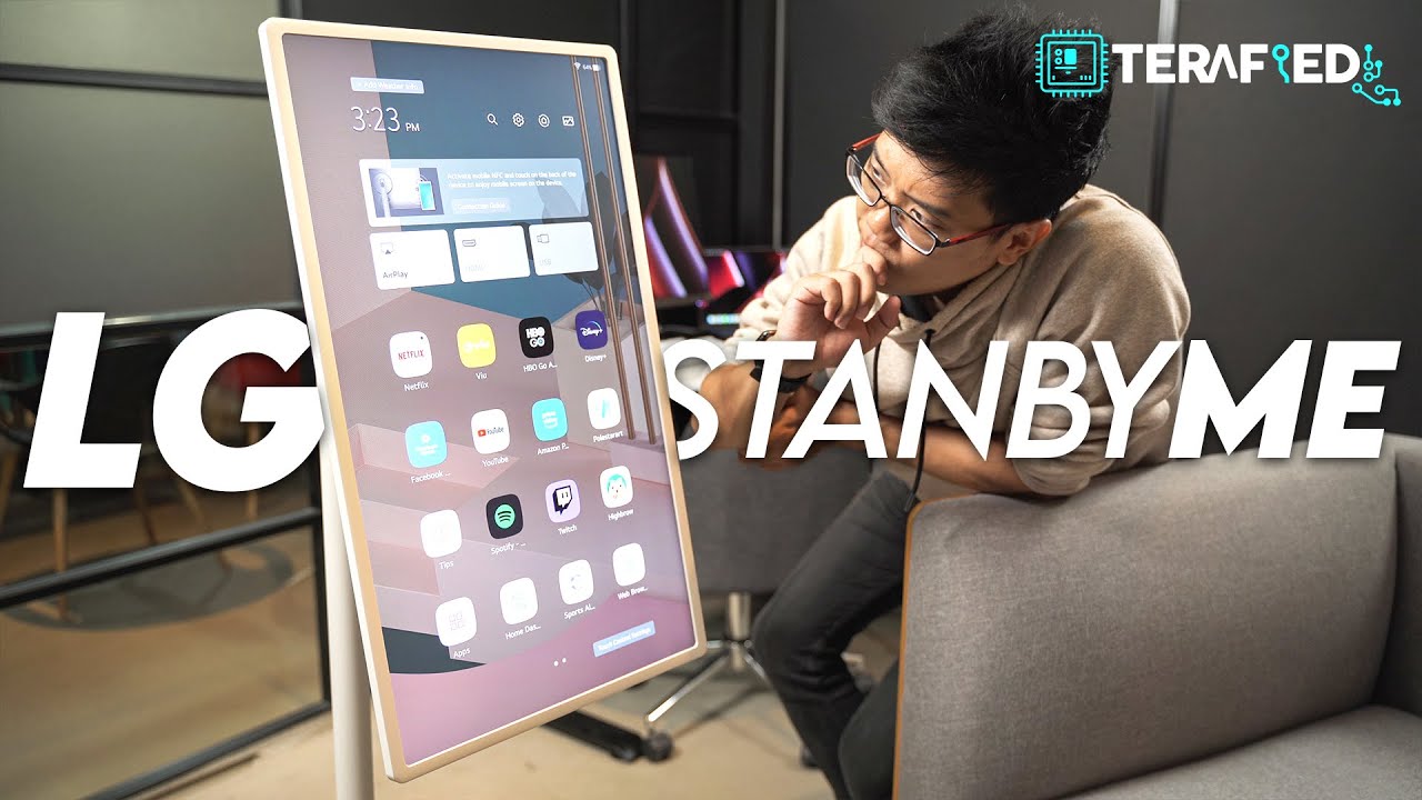 LG's bizarre 'StanbyME' TV features a 27-inch screen on a stand that you  can wheel around the house