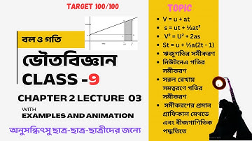 Class 9 bol o goti (part 3)| বল ও গতি | নবম শ্রেণি ভৌতবিজ্ঞান দ্বিতীয় অধ্যায়| physicalscience