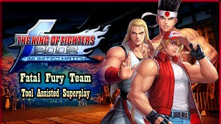 【TAS】KOF 2002 UNLIMITED MATCH (PS2) - FATAL FURY TEAM \\ TERRY \\ ANDY \\JOE (1HP)