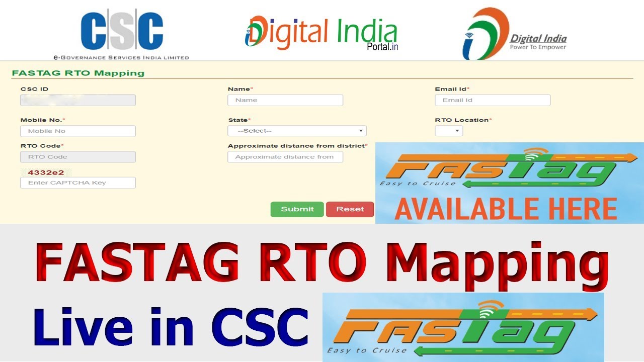 FASTAG CSC RTO Mapping Live - YouTube