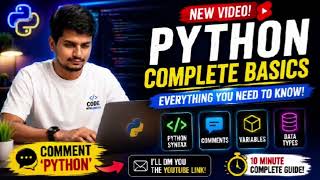 The 4 Python Concepts You Can't Skip: Syntax, Variables, Comments & Types