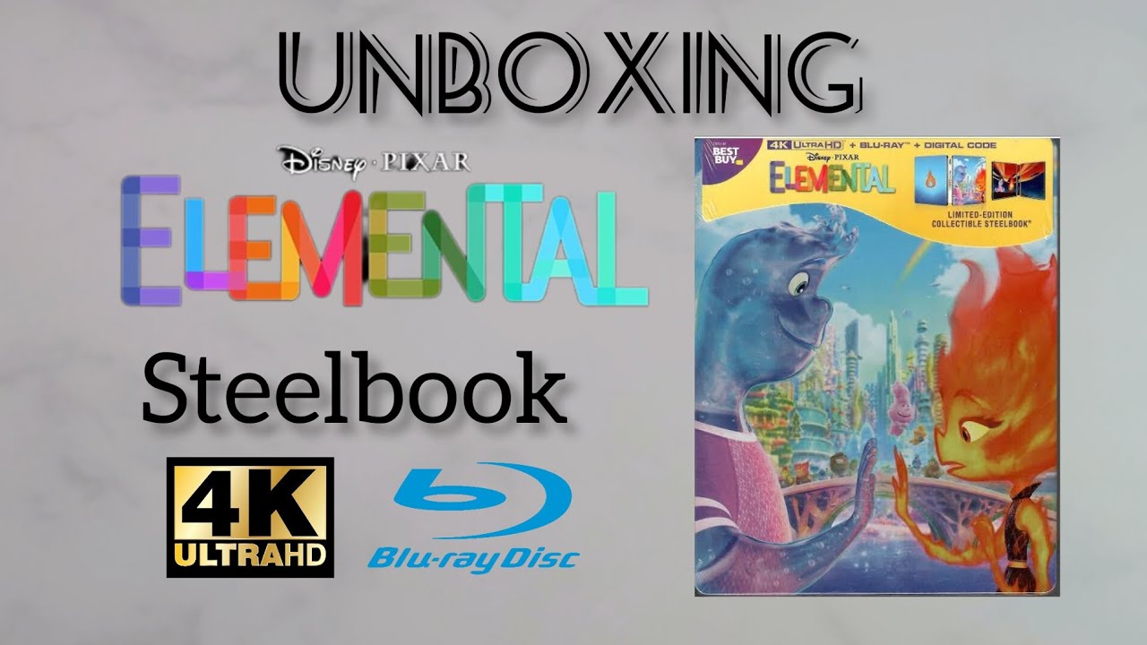 Elemental (Pixar)  Así es el SteelBook Blu-ray de la película