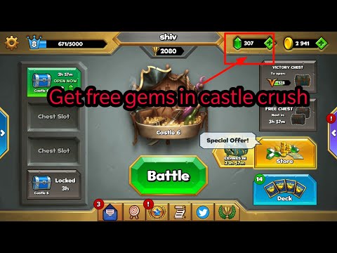 How Get Free 300 Gems in castle crush ?? #castlecrush