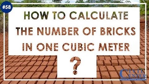 How to calculate the number of bricks  Required in one cubic meter //Explained In Details Hindi