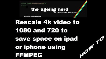 Scale down video from 4k to 1080 to 720