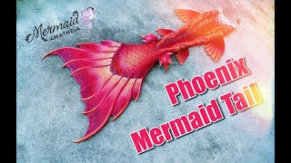 Red Phoenix Mermaid Tail - Mermaid Amatheia