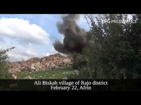 تدمير آلية عسكرية لجيش الغزو التركي و الفصائل الإرهابية على محور بلدة راجو