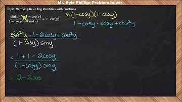 Verifying Basic Trig Identities with Fractions