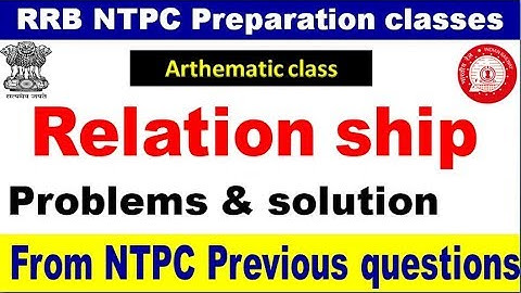 Relationship NTPC previous Questions with explanation  for all aspirants By SRINIVASMech