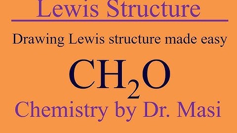 How to draw Lewis Structure for H2CO