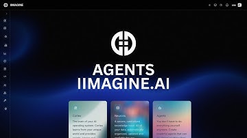 How To Use AGENTS on IIMAGINE.AI.