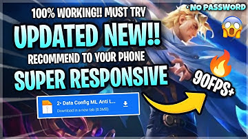 Updated Config ML Anti Lag 90FPS Super Responsive + Ping Speed Patch NeoBeast - Mobile Legends