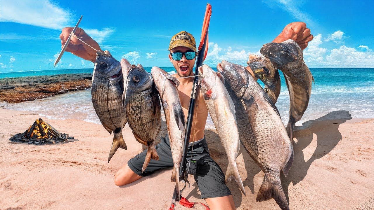 العيش الحر:رحلة غوص في شمال المغرب تحدي صيد وجبة الغداء من البحر 