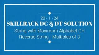 SKILLRACK DAILY CHALLENGE AND DAILY TEST SOLUTION | 28-01 | C++ | Java | Python