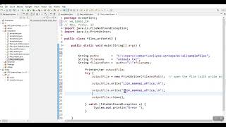 Full Save data by writing it to a txt or csv file on permanent storage using PrintWriter in Java Update