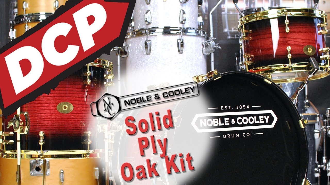 Noble And Cooley Solid Ply Oak 3pc Drum Set - Video Demo