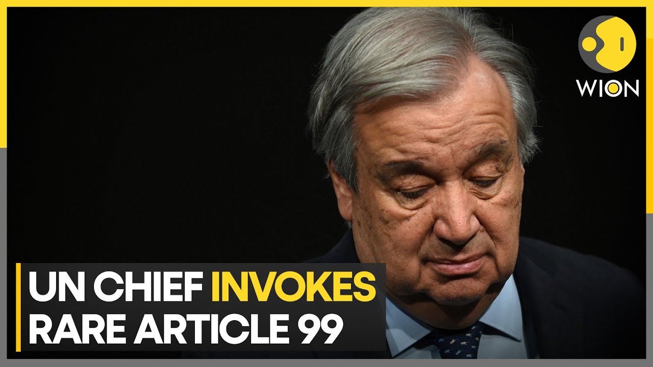 UN Chief Antonio Guterres invokes Article 99 on Gaza | Latest News ...