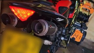 YAMAHA YZF R1 RN12 RACEFIT Exhaust System Sound (Warm Up On The Garage) HD