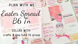 PLAN WITH ME Easter B6 Tn Planner Layout | Collab