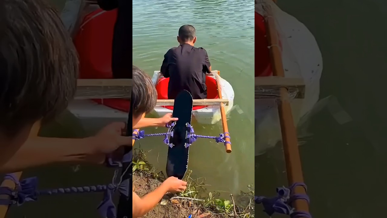 He Built A Boat!😱#Catsoftiktok #CatLovers #cat#cute #FunnyCats #catcartoon #fyp