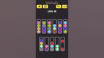 Ball Sort Puzzle Level 89 Walkthrough 🧪🟣🟢🔴, #shorts