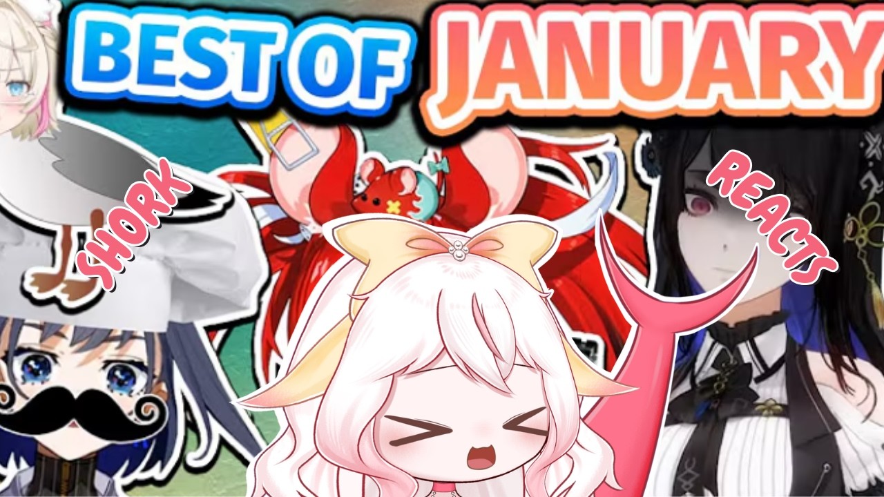Реакция фанатки Hololive, Shark Girl, на лучшие моменты HoloEN января 2026 года!!