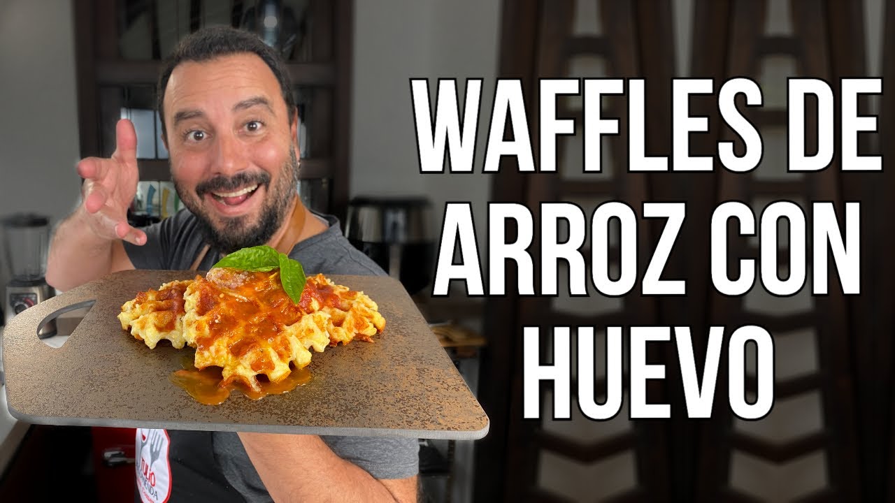 ¡¿Cómo hacer Waffles de Arroz con Huevo?! | Receta Rápida