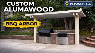 Custom Alumawood BBQ Arbor Installation | Poway, San Diego County