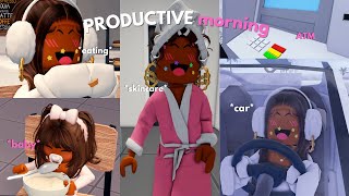 PRODUCTIVE MORNING ROUTINE AS A MOM (1 WEEK) |☆ pregnant diaries ep 6 ☆| | Berry Avenue |