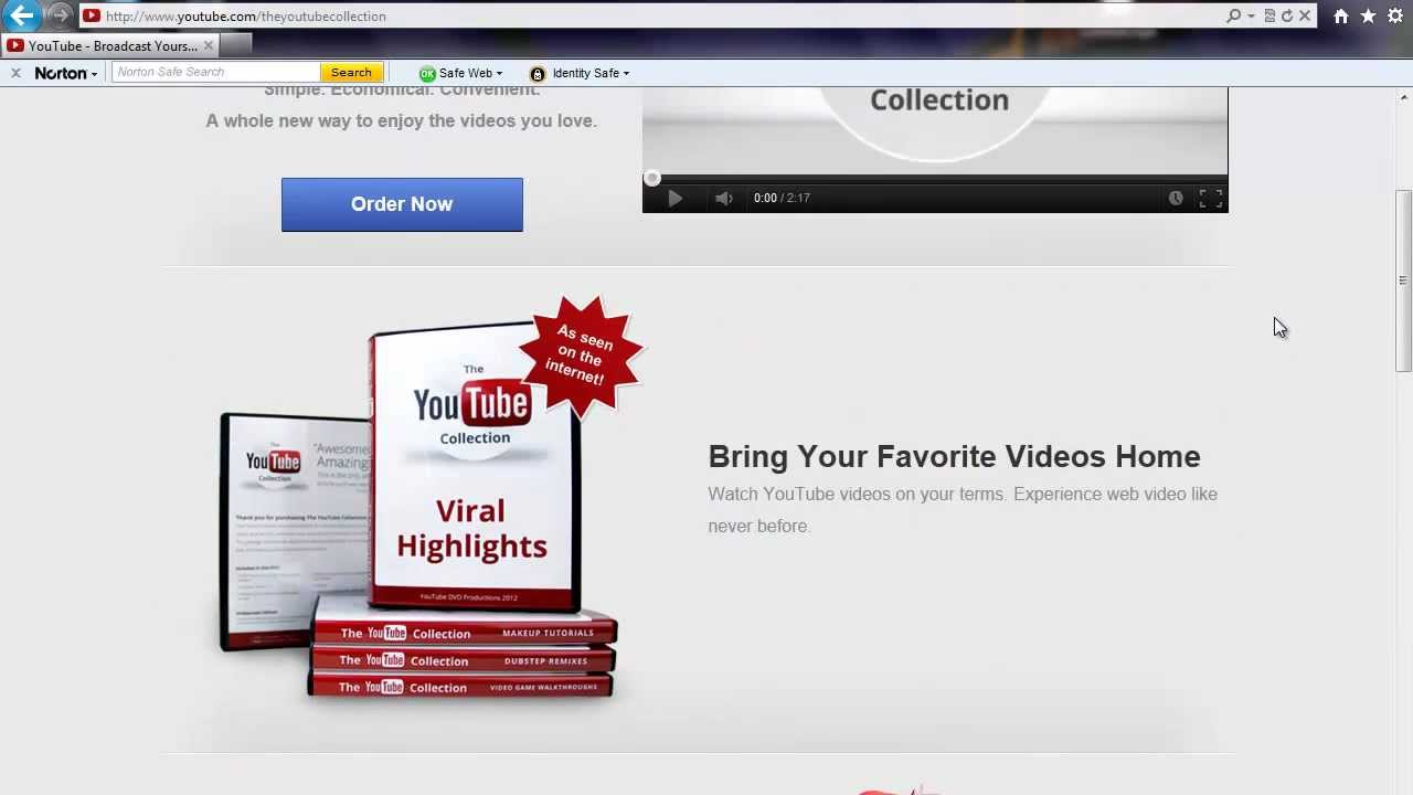 Ordering The Youtube Collection Youtube