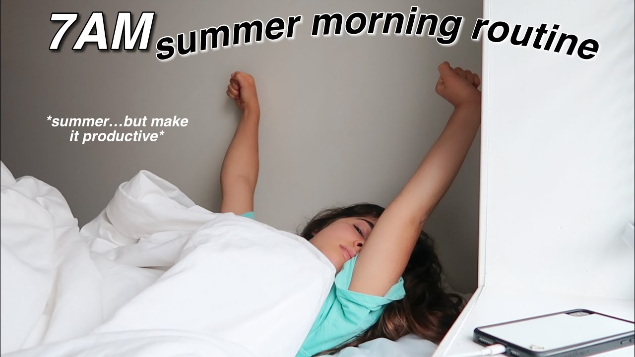 my 7AM summer morning routine - YouTube