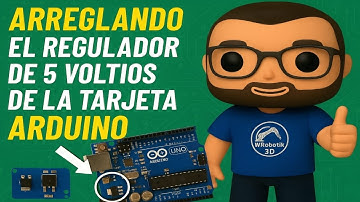 Cambio del regulador de 5v en Arduino por falla. wrobotik 3d #impresora3d #electronica