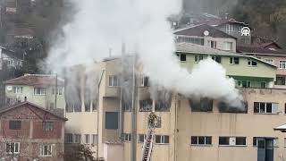 İSTANBUL - Beykoz'da kibrit fabrikasında yangın çıktı (2)