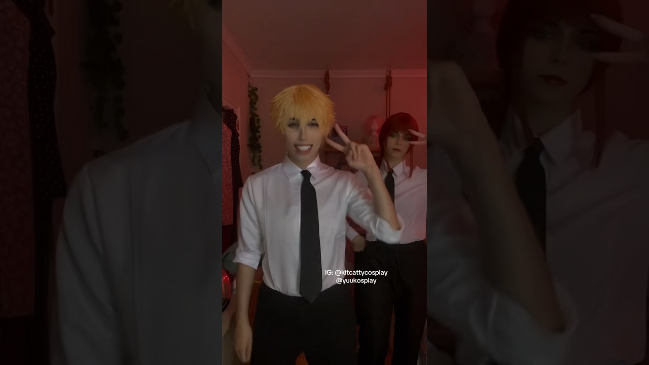 Denji was so real for that #cosplay #cosplayer #anime #chainsawman #makima #denji #animecosplay