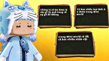 Những câu hỏi kiến thức thú vị trong Mini World | Meowpeo giải đố