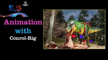 Control Rig ,  Animation and Rendering a T Rex Character in Unreal Engine 5.5
