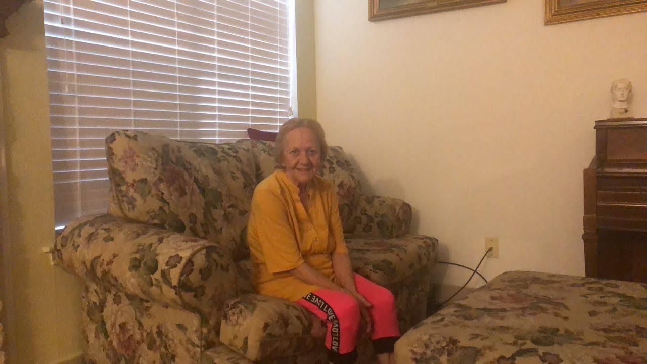 Grandma singing happy birthday in Greek