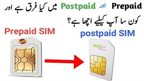 what is the difference between prepaid and postpaid sim card || Prepaid Vs postpaid  || Get2tell ||