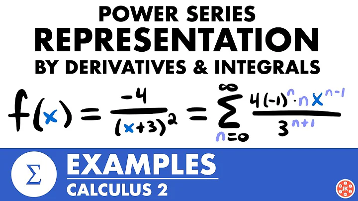 Power Series - Representation by Derivatives & Integrals Examples | Calculus 2 - JK Math