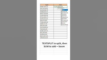Excel hacks -Split Text & Sum Numbers in Seconds!