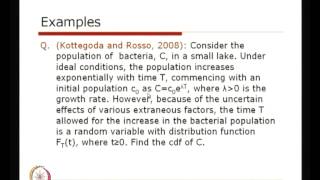 Mod-01 Lec-16 Functions of Random Variables - Different Methods (Contd.)