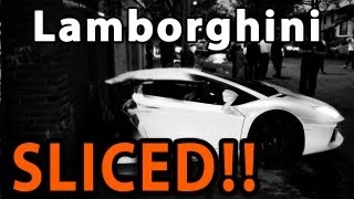 The MOST RIDICULOUS video of Lamborghini Aventador SPLIT in TWO CRASHED in Brooklyn!!