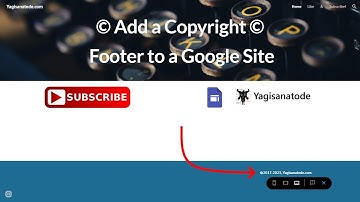 Add a Copyright Footer to a Google Site