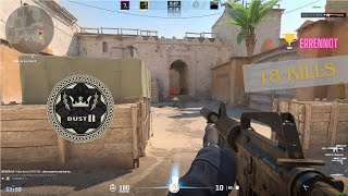 COUNTER STRIKE 2 - COMPETITIVE GAMEPLAY DUST2 (18 kills)