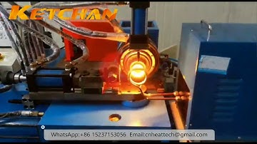 Automatic Induction heating sealing machine for metal pipe end