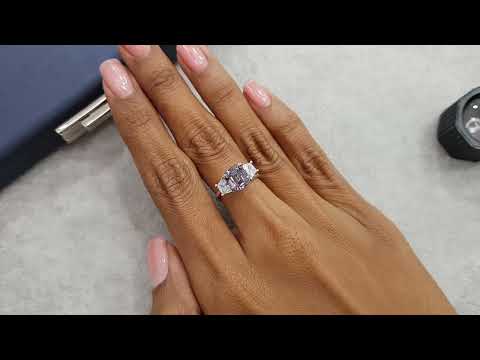 Cushion cut purple spinel 2.00 ct Video  № 1