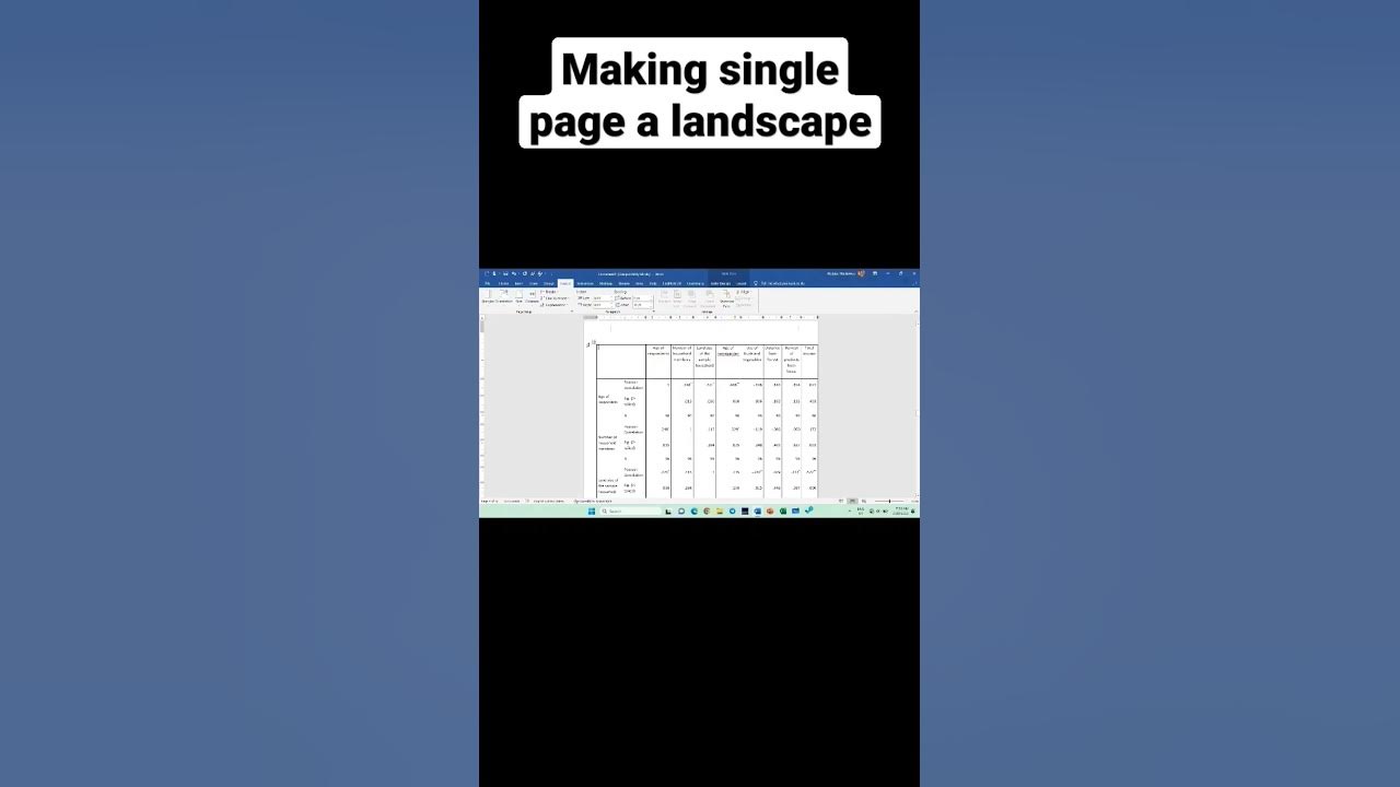 How To Make A Single Page A Landscape In MS Word msoffice how-to-make-a-single-page-a-landscape-in-ms-word-msoffice