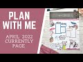 PLAN WITH ME | Amber Plans Her Day Spring Collections | April Currently Page | Rachelle's Plans