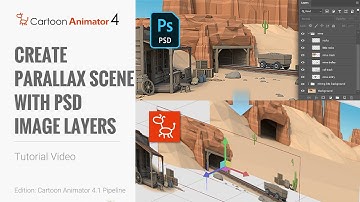 Cartoon Animator 4, Draw to Animate Tutorial - Create Parallax Scene with PSD Image Layers