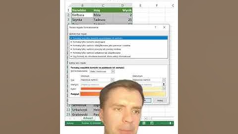 Teraz Excel - Formatowanie warunkowe. Nowa reguła